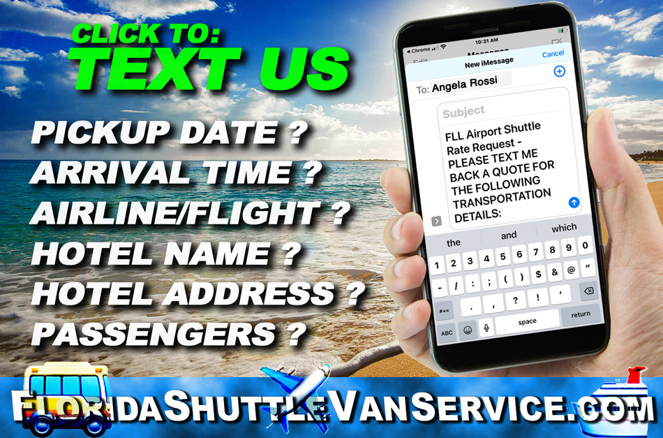 text florida shuttle van service